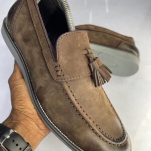 Casual Brown Tassel Loafers